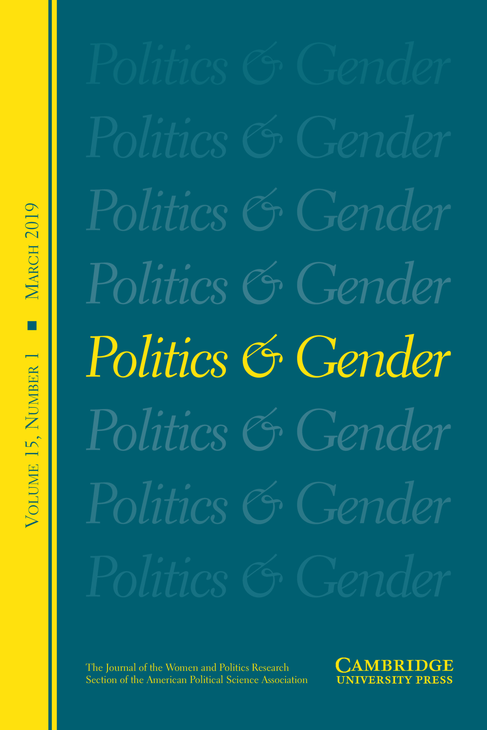 Politics And Gender | Reviews Of Peer-Reviewed Journals In The ...